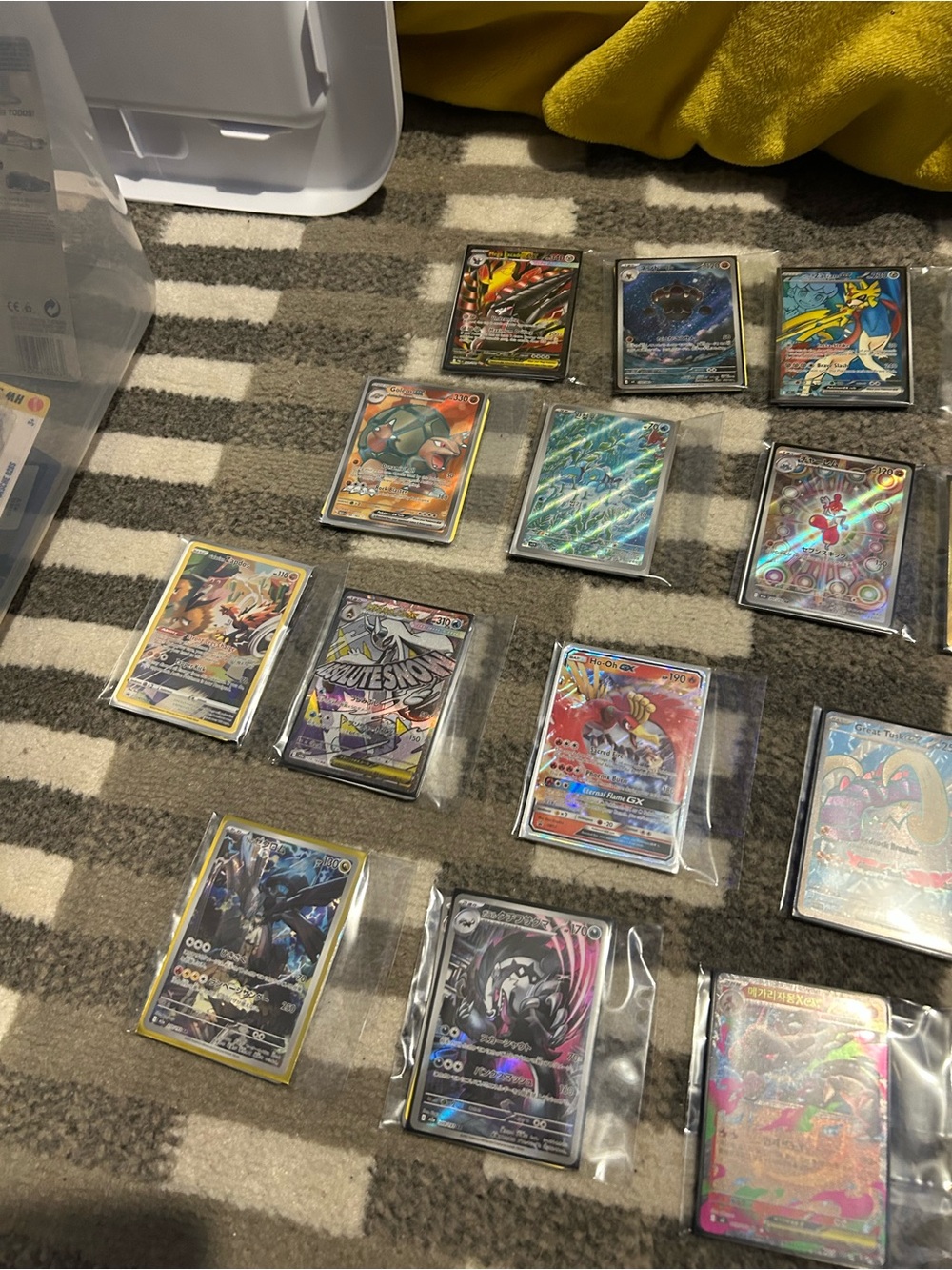 Pokemon Holo Trading Cards - Black & Yellow Accents